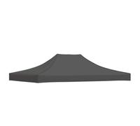 vidaXL Techo de Carpa para Celebraciones Cenador Toldo Cubierta Superior Carpa Plegable Jardín Patio Marquesina Fiesta Gris Antracita 4x3 m 270 g/m²