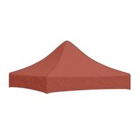 vidaXL Techo de Carpa para Celebraciones Cenador Toldo Cubierta Superior Carpa Plegable Jardín Patio Marquesina Fiesta Terracota 2x2 m 270 g/m²