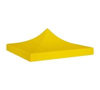 vidaXL Techo de Carpa para Celebraciones Cenador Toldo Cubierta Superior Carpa Plegable Jardín Patio Marquesina Fiesta Amarillo 3x3 m 270 g/m²