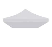 vidaXL Techo Carpa para Celebraciones Patio Parasol Jardín Sombrilla Playa Aire Libre Terraza Balcón Paraguas Pabellón Eventos Viento Blanco