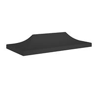 vidaXL Techo de Carpa para Celebraciones Cenador Toldo Cubierta Superior Carpa Plegable Jardín Patio Marquesina Fiesta Negro 6x3 m 270 g/m²