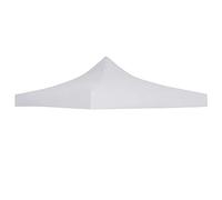 vidaXL Tejado para Carpa Celebraciones Patio Parasol Jardín Sombrilla Playa Aire Libre Terraza Balcón Paraguas Pabellón Eventos Viento Blanco