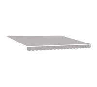 vidaXL Tela de Recambio para toldo de 4 x 3 m en Gris Claro, Duradera y Resistente a los Rayos UV cubrirte del Sol en Exteriores, para Use en casa, en Jardines y como Protector par