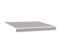 vidaXL Tela de Reemplazo de Toldo para Estructura de 3x2.5 m Gris Claro