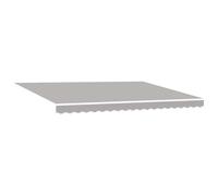 vidaXL Tela de Repuesto para Toldos Gris Claro 430 x 345 cm Poliéster, Sombra para balcón, toldo Rectangular Moderno, Tela Resistente a UV, toldo Impermeable para Proteger al Aire Libre