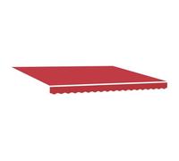 vidaXL Tela de reemplazo para toldo para Marco de 4x3.5 m Rojo