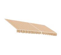 vidaXL Tela de Repuesto de toldo Rayas de Colores 4x3,5 m