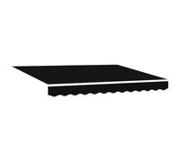 vidaXL Tela de repuesto para toldo de 3.5X2.5m, resistente a los rayos UV. Es una buena opción para sombra negra en exteriores, toldos retráctiles, lona y toldo para casa. Perfecta para jardín, pati