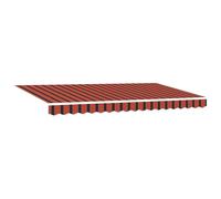 vidaXL Tela de Repuesto para Toldo para Estructura de 4x2 m Multicolor a Rayas