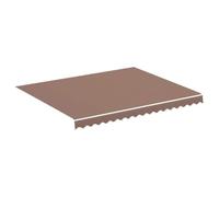 vidaXL Tela de Repuesto para Toldo Parte Superior Dosel Lona Recambio Jardín Patio Terraza Balcón Parasol Refugio Impermeable Marrón 3x2,5 m