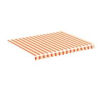 vidaXL Tela de Repuesto para Toldo Parte Superior Dosel Lona Recambio Jardín Patio Terraza Balcón Parasol Refugio Impermeable Amarillo Naranja 3x2,5 m