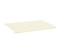 vidaXL Tela de Repuesto para Toldo Parte Superior Dosel Lona Recambio Jardín Patio Terraza Balcón Parasol Refugio Impermeable Crema 5x3,5 m