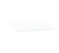 vidaXL Tela de Repuesto para Toldo para Marco de 3x2.5 m Blanco