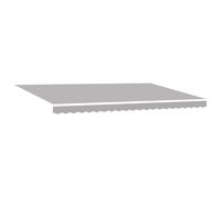vidaXL Tela de repuesto para toldos, 5x3.5m, de color gris claro. Es duradera, resistente a los UV y al agua. Ideal para usar en exteriores como sombreado. Perfecta para canopies, toldos de jardín,