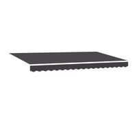 vidaXL Tela de Repuesto para toldos de 4 x 2 m en Color Antracita, Resistente a los Rayos UV y al Agua. Hecha de poliéster, Tiene un Estilo Moderno. Ideal para darle Sombra afuera, para Usar en casa