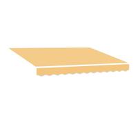 vidaXL Tela de Repuesto para Toldos Arena 281 x 245 cm Poliéster