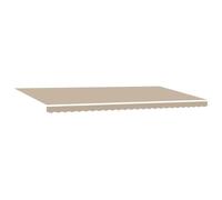 vidaXL Tela de Repuesto para Toldos Beige 580 x 295 cm Poliéster, Sombra para balcón, toldo Rectangular Moderno, Tela Resistente a UV, toldo Impermeable para Proteger al Aire Libre