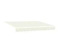 vidaXL Tela de Repuesto para Toldos Crema 235 x 195 cm Poliéster | solo necesitas un amigo y un taladro, ¡es pan comido!, hecho de aluminio resistente y poliéster que aguanta los rayos UV,