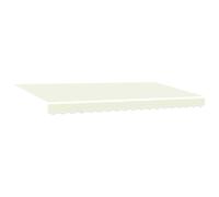 vidaXL Tejido de Reemplazo de Toldo para Estructura de 4x2 m Crema Impermeable y Resistente a los UV, Solución de Sombra Moderna Ajustable para Patio, Balcón Exterior Retráctil Grande
