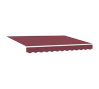 vidaXL Tela de Repuesto para toldos de 3.5 x 2m, Resistente al Agua y a los UV, Color Burdeos. Ideal para Sombra en casa, toldos de jardín y protección en Patios y Balcones.