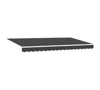 vidaXL Tela de Repuesto para toldos de 4 x 2 m en Color Antracita, Resistente a los Rayos UV y al Agua. Hecha de poliéster, Tiene un Estilo Moderno. Ideal para darle Sombra afuera, para Usar en casa