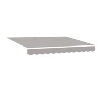 vidaXL Tela de Repuesto para Toldos Gris Claro 280 x 245 cm Poliéster | Su construcción resistente hace que tu toldo dure toda la temporada,