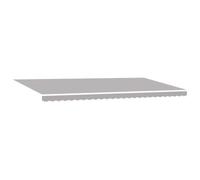 vidaXL Tela de Repuesto para Toldos Gris Claro 580 x 295 cm Poliéster, Sombra para balcón, toldo Rectangular Moderno, Tela Resistente a UV, toldo Impermeable para Proteger al Aire Libre