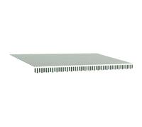 vidaXL Tela de Repuesto para Toldos Verde y 480 x 345 cm Poliéster, Sombra para balcón, toldo Rectangular Moderno, Tela Resistente a UV, toldo Impermeable para Proteger al Aire Libre