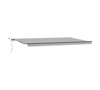 vidaXL Tela de toldo con Gris Claro 600 x 300 cm Poliéster, Toldo de jardín, solución Moderna Rectangular, Cubierta retráctil para Patio, balcón y terraza