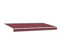vidaXL Tela para reemplazar toldos 400 x 200cm para Marco de 4 x 2m en Burdeos - Resistente al Clima y con protección UV, Ideal para Sombra en Exteriores, Lona para casa, toldos de jardín, y protecc