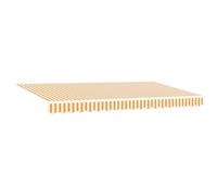 vidaXL Tela para reemplazar un toldo retráctil de en Color Amarillo y Blanco, diseñada para un Marco de 4 x 2 m. Es Resistente a los Rayos UV y Tiene un diseño Moderno, Ideal para darle Sombra a tu