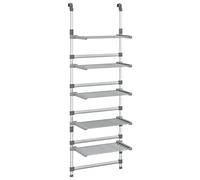 vidaXL Tendedero de 5 Niveles Torre Vertical con Ruedas Plegable Soporte para Tender Ropa Poco Espacio Familias Movimiento de Aluminio