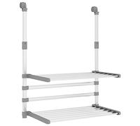 vidaXL Tendedero para balcón Aluminio 54x25x42 cm