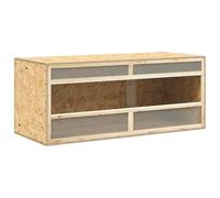 vidaXL Terrario de Madera Contrachapada 120x50x50 cm Casa de Reptiles Comedero