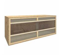 vidaXL Terrario de Madera Contrachapada 120x50x50 cm Casa de Reptiles Comedero