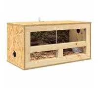 vidaXL Terrario Marrón 60 x 30 x 30 cm OSB, Mesa de madera, rectangular, rústica, duradera, ideal para el hogar, comedor, diseño único, construcción robusta