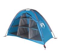 vidaXL Tienda de Almacenaje 9 Compartimentos Impermeable, Toldo Carpa Portátil, Organizador de Camping, Refugio Cobertizo para Jardín, Azul