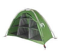 vidaXL Tienda de Almacenaje 9 Compartimentos Impermeable, Toldo Carpa Portátil, Organizador de Camping, Refugio Cobertizo para Jardín, Verde