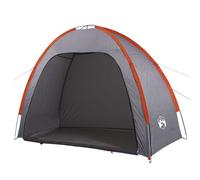 vidaXL Tienda de Almacenamiento Impermeable Gris y Naranja, Tienda de campaña, Tienda Impermeable, Organizador de Almacenamiento, Tienda Ligera