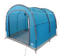 vidaXL Tienda de Almacenamiento para Bicicletas Azul y Negro, Tela de Poliéster Impermeable, Tamaño 268 x 240 x 191 cm, Plegable, Ligera, con Cremallera Segura, Ideal para Acampar y Hacer Senderismo