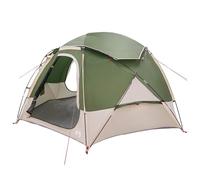 vidaXL Tienda de campaña con techo extraíble verde para 4 personas, tienda compacta, moderna y aventurera, refugio impermeable para familias, perfecto para eventos y excursiones