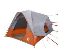 vidaXL Tienda de campaña de Coche 4 Personas Impermeable Gris-Naranja