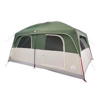 vidaXL Tienda de campaña Familiar para 10 Personas Impermeable Verde, Tienda de campaña, Tienda de jardín, Refugio de Exterior, Tienda de Camping