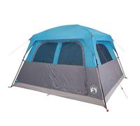 vidaXL Tienda de campaña Familiar para 6 Personas Impermeable Azul