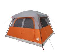 vidaXL Tienda de campaña Familiar para 6 Personas Impermeable Naranja