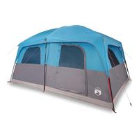 vidaXL Tienda de campaña Familiar para 10 Personas Impermeable Azul, Tienda de campaña, Tienda de jardín, Refugio de Exterior, Tienda de Camping
