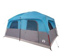 vidaXL Tienda de campaña Familiar para 10 Personas Impermeable Azul, Tienda de campaña, Tienda de jardín, Refugio de Exterior, Tienda de Camping