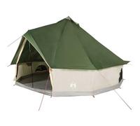 vidaXL Tienda de campaña Familiar Tipi 12 Personas Impermeable Verde, Tienda de campaña, Tienda de jardín, Refugio al Aire Libre, Tiendas de campaña