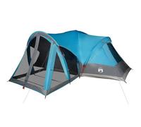 vidaXL Tienda de campaña Tipi familiar 8 personas impermeable azul