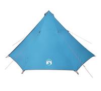 vidaXL Tienda de campaña Familiar Tipi 8 Personas Impermeable Azul, Tienda de campaña, Tienda de jardín, Refugio al Aire Libre, Tiendas de campaña
